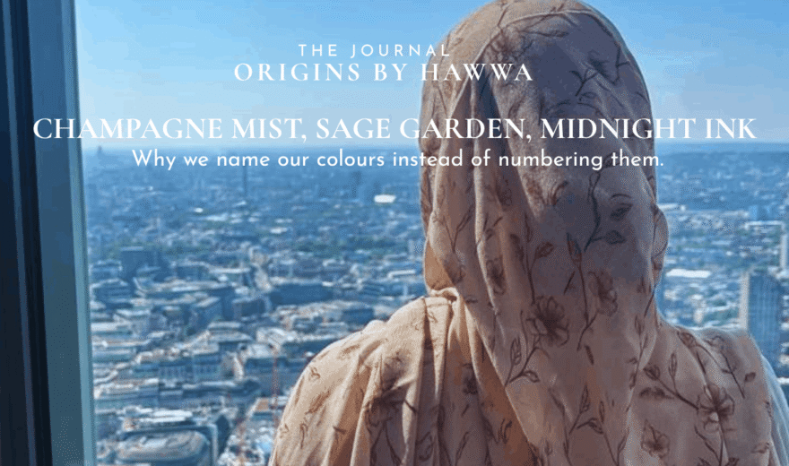 Champagne Mist, Sage Garden, Midnight Ink: why we name our colours instead of numbering them